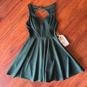 Emerald green mini dress, size US 7/8